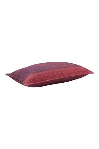 Capa de almofada em linho Symphonie Baroque - Vermelho e violeta - 48 x 27 cm