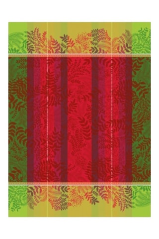 2 panos Bouquet Enchanté - Vermelho e amarelo