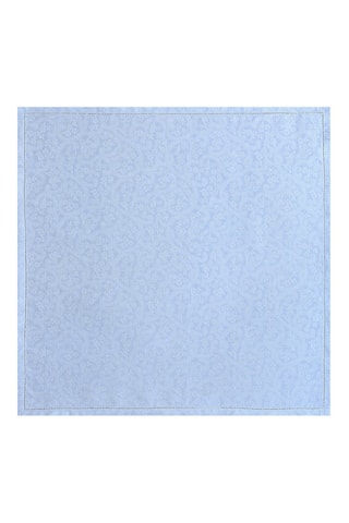4 guardanapos de pano em linho Portofino Fiori - Azul-celeste - 58 x 58 cm