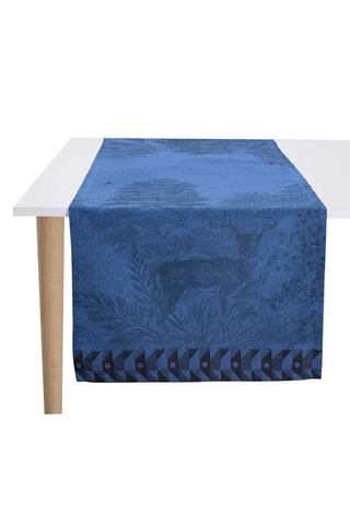 Caminho de mesa Forêt enchantée - Azul - 50 x 150 cm