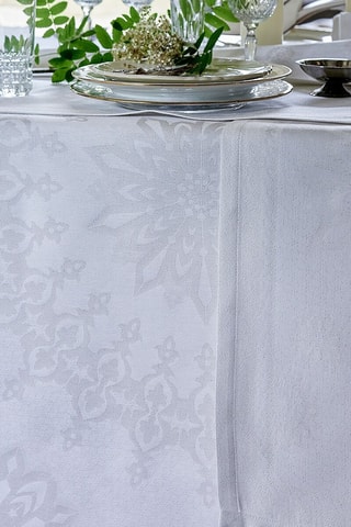 Caminho de mesa Lumière d'étoiles diamant - Branco - 50 x 144 cm