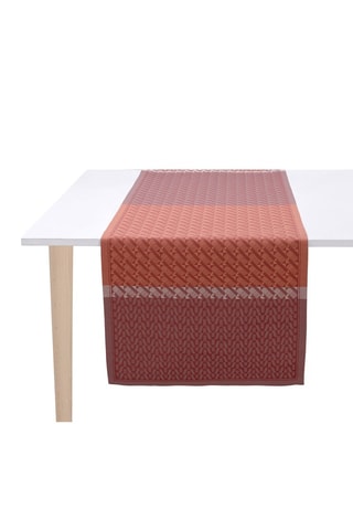 Caminho de mesa Veine Graphique - Vermelho - 50 x 150 cm