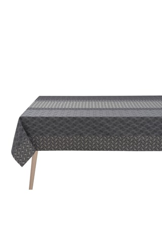 Toalha de mesa revestida antinódoas retangular Caractere Enduit - Cinzento