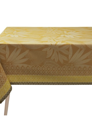 Toalha de mesa retangular 100% algodão Nature Sauvage - Amarelo