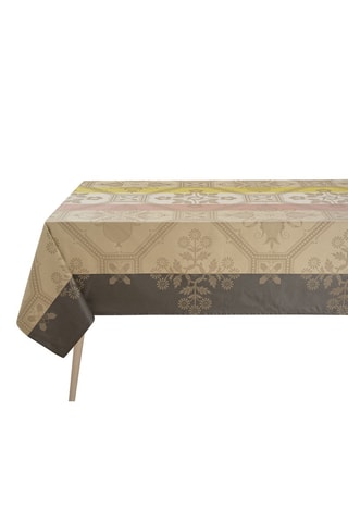 Toalha de mesa revestida retangular Hacienda - Bege
