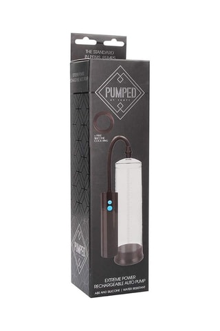 Pompe à pénis automatique rechargeable Pumped - Transparent - 22 cm