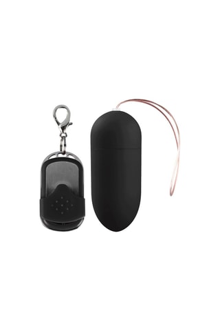 Œuf vibrant à télécommande Noir - 8 cm