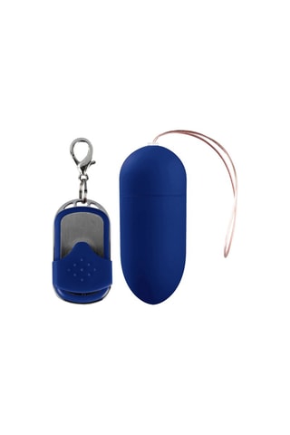 Œuf vibrant à télécommande Bleu - 8 cm