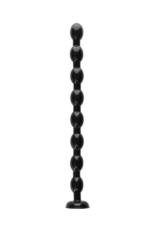 Perles anales Dildo - Noir - 47 cm