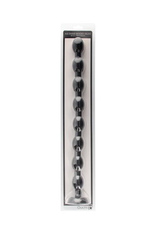 Perles anales Dildo - Noir - 47 cm