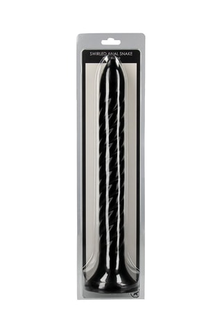 Serpent anal waterproof Swirl - Noir - 34,9 cm