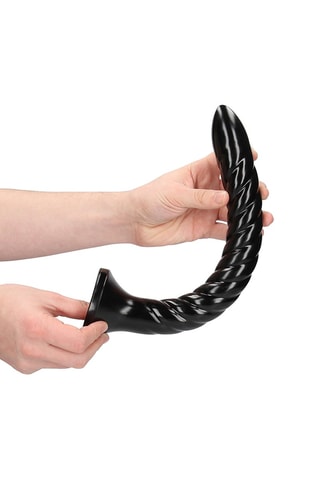 Serpent anal waterproof Swirl - Noir - 34,9 cm