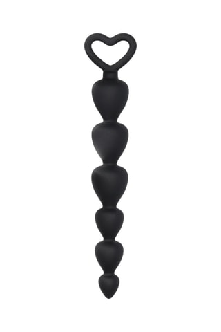 Chapelet anal waterproof - Noir - 14,8 cm