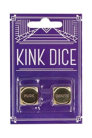 Jeu de 2 dés coquins Doré