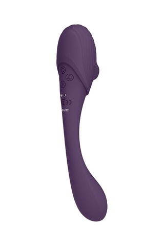 Vibromasseur pliable waterproof Mirai - Prune - 23,4 cm