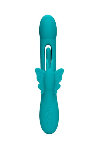 Vibromasseur papillon Loveline by Shots - Turquoise - 14,2 cm