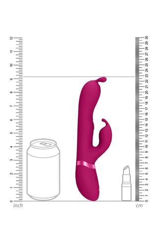 Vibromasseur Rabbit Gada Rose - 22,8 cm