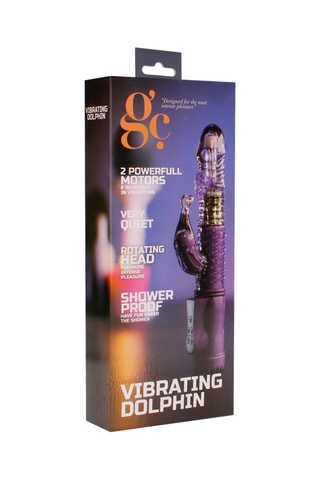Vibromasseur Dolphin Violet - 22,5 cm