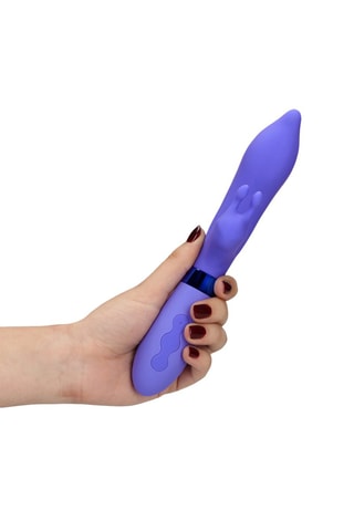 Vibromasseur Rabbit Loveline by Shots - Bleu - 8,5 cm