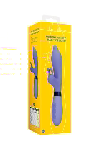 Vibromasseur Rabbit Loveline by Shots - Bleu - 8,5 cm