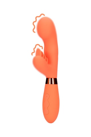 Vibromasseur Rabbit Loveline by Shots - Orange - 9 cm
