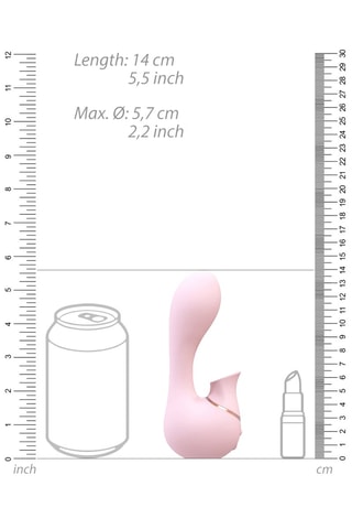 Vibromasseur à air pulsé Mythical - Rose - 14,1 cm