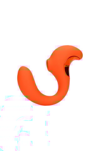 Vibromasseur Rabbit G-Spot - Orange - 13 cm