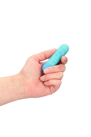 Vibromasseur I’m Drawn to You S-Line by Shots - Bleu et vert - 3,8 cm