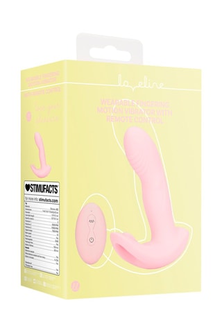 Vibromasseur télécommandé Wearable Fingering Motion - Rose - 9,7 cm