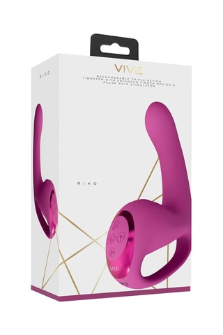 Vibromasseur waterproof Riko - 12 cm - Rose