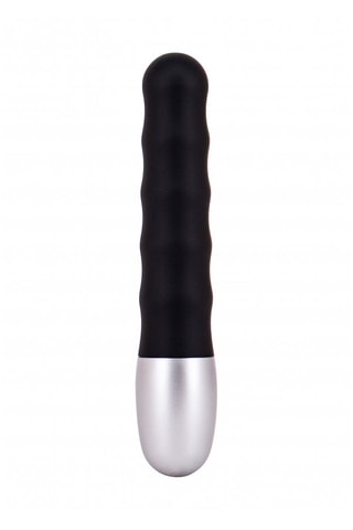 Vibromasseur - Noir et argenté - 11 cm