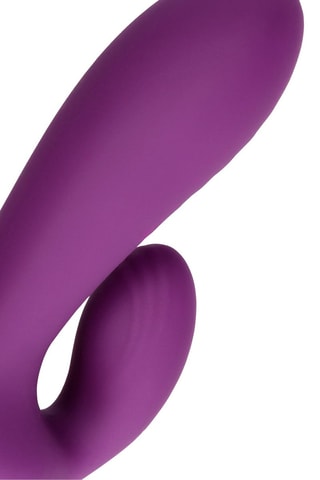 Vibromasseur Rabbit Ultra Soft Silicone G-Spot Vibrator - Violet - 10 cm