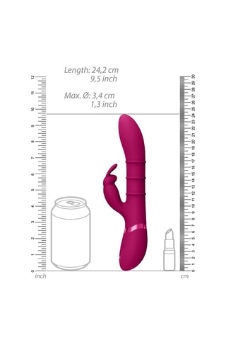 Vibromasseur Rabbit Point G Sora Rose - 24,2 cm