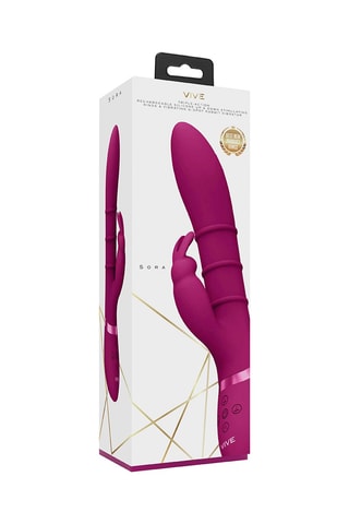 Vibromasseur Rabbit Point G Sora Rose - 24,2 cm