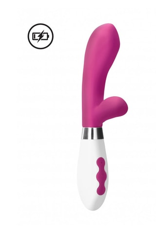 Vibromasseur Rabbit Achilles - Rose - 21 cm