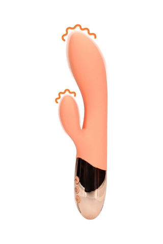Vibromasseur Rabbit Ultra Soft - Pêche - 11 cm