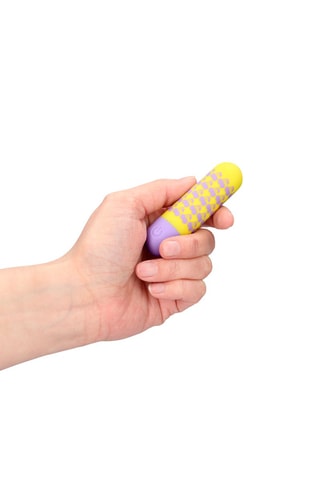 Vibromasseur  I Cherryish You S-Line by Shots - Jaune et violet - 3,8 cm