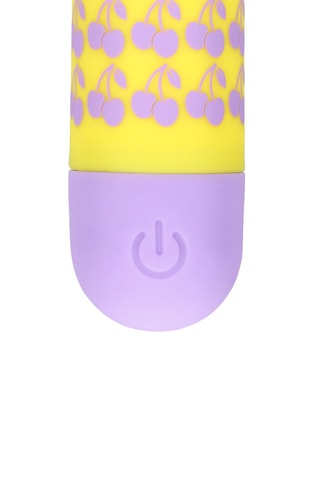 Vibromasseur  I Cherryish You S-Line by Shots - Jaune et violet - 3,8 cm