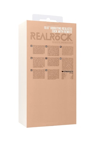 Vibromasseur ventouse réaliste - Beige - 25,4 cm
