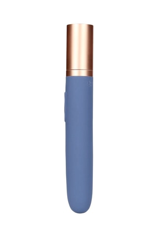 Vibromasseur de voyage - Bleu et doré  - 13 cm