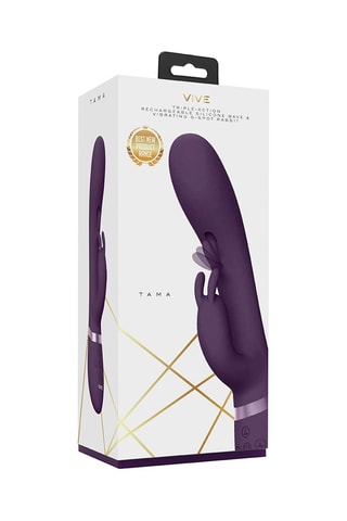 Vibromasseur Rabbit Tama Violet - 27,6 cm