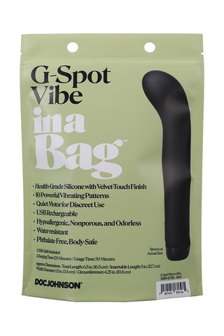 Vibromasseur G-Spot - Noir - 12 cm