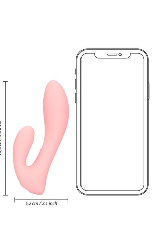 Vibromasseur G-Spot Loveline by Shots - Rose clair - 10,4 cm