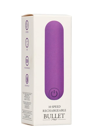 Vibromasseur rechargeable 7,7 cm - Violet