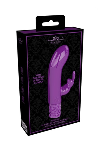 Embout pour mini vibromasseur Imperial Dazzling
 - Violet - 12 cm