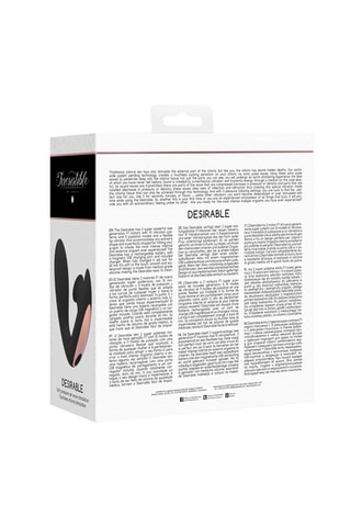 Vibromasseur Irresistible Desirable - Noir - 10,5 cm