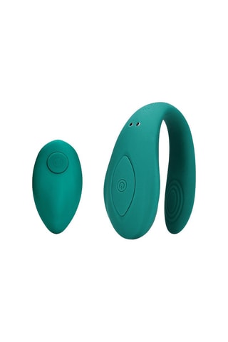 Vibromasseur Couple Toy with Remote Control Bimini Bleu - 8,8 cm