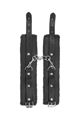 Menottes en cuir Noir