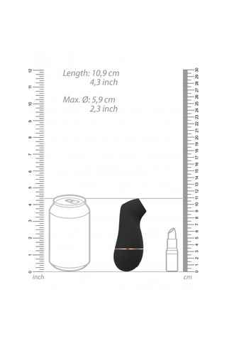 Stimulateur clitoridien Irresistible Kissable - Noir