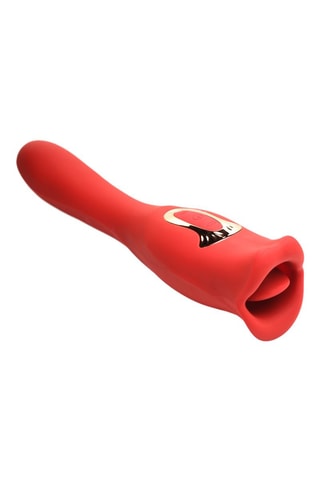 Stimulateur clitoridien waterproof Kiss and Tell Pro - Rouge - 11,4 cm